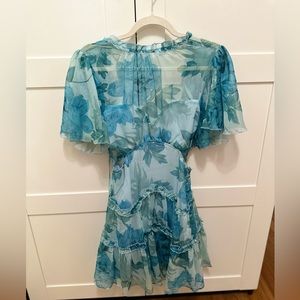 Hello Molly Whimsical Living Dress Blue Size M